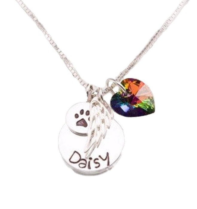 Rainbow Heart w/ Personalized Pendant & Charms - Urnwholesaler