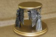Angel Urn Pedestal Black/Gold