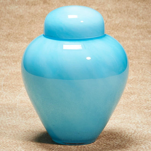 Aqua Moonlit Full Size Cremation Urn