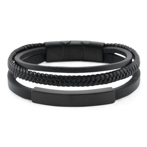 Black/Onyx Leather Bracelet