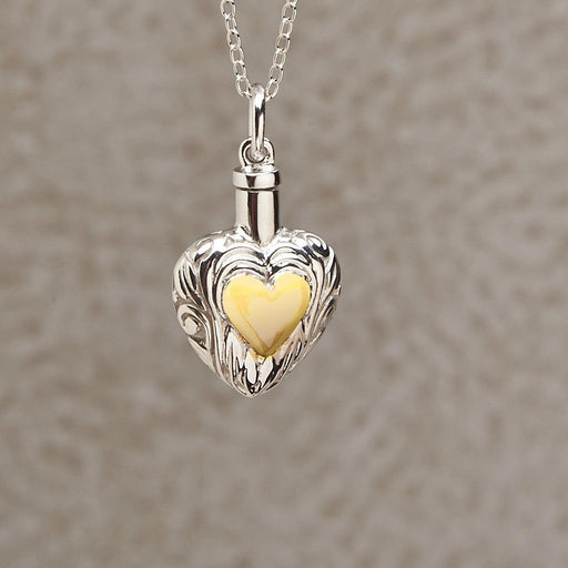 Silver and Gold Heart - Urnwholesaler