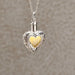 Silver and Gold Heart - Urnwholesaler