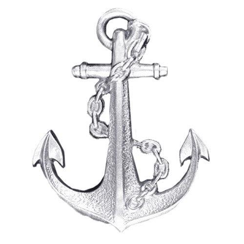 Ships' Anchor Applique: Silver-Tone - Urnwholesaler
