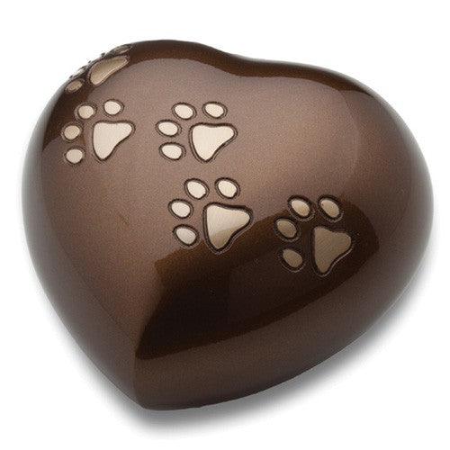Bronze Love Heart 50 Cubic Inch Urn