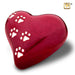 LovePaw Red Heart Urn